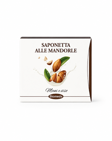 Saponetta alla Mandorla Bio per Viso, Mani e Corpo – Delicata per Pelli Sensibili 80 g