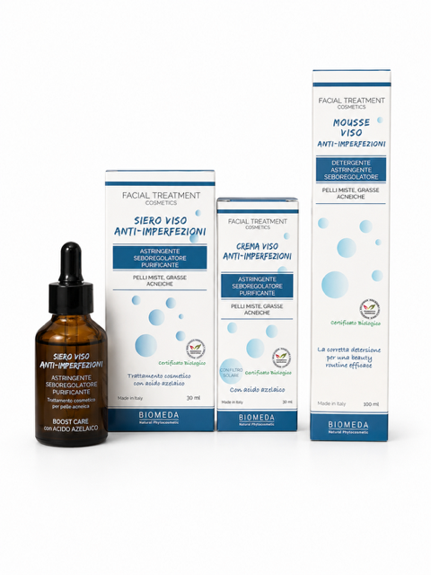 Kit Viso Pelle Impura Anti-Imperfezioni – Routine Completa con Acido Azelaico