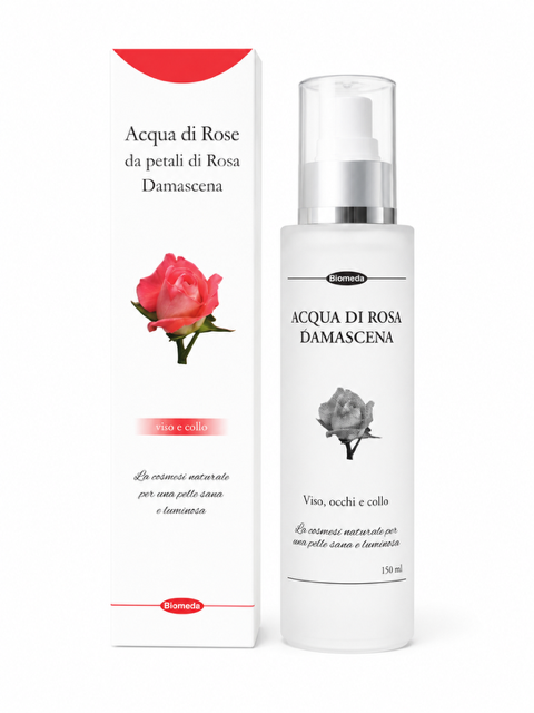 Acqua di rosa Damascena 150 ml Biomeda