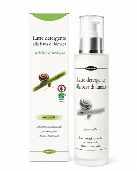 Detergente Viso alla Bava di Lumaca Delicato e Rigenerante per Tutti i Tipi di Pelle | 150 ml | Biomeda