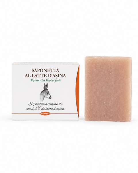 Saponetta al Latte d’Asina Bio per Viso, Mani e Corpo – Delicata e Idratante 80 g