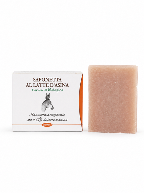 Saponetta al Latte d’Asina Bio per Viso, Mani e Corpo – Delicata e Idratante 80 g
