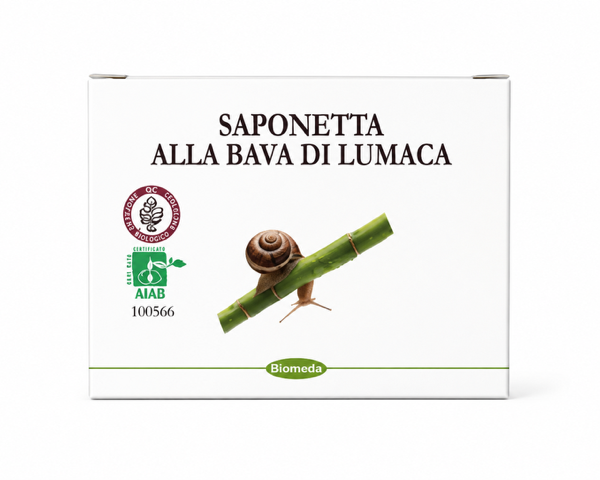 Saponetta alla Bava di Lumaca Bio per Viso, Mani e Corpo – Purificante e Delicata 80 g