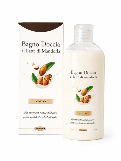 Latte Bagnodoccia alla Mandorla 200 ml – Detergente Delicato che Idrata e Nutre la Pelle