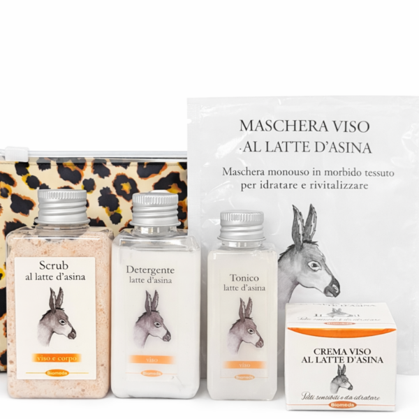kit skincare latte d'asina naturale routine completa per pelle sensibile