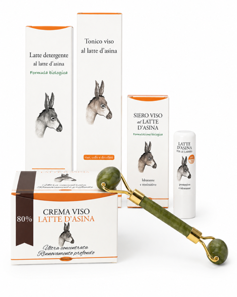 Kit Viso Latte d’Asina 80% per Pelle Matura – Routine Completa Anti-Età 6 Prodotti