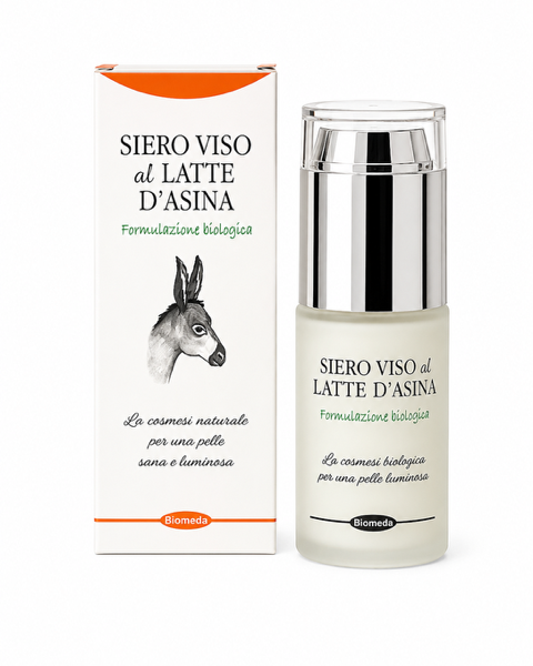 Siero Viso al Latte d’Asina 30 ml – Idrata, Lenisce e Dona Luminosità alla Pelle Sensibile