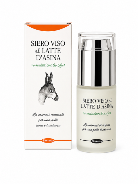 Siero Viso al Latte d’Asina 30 ml – Idrata, Lenisce e Dona Luminosità alla Pelle Sensibile