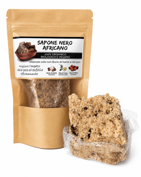 Sapone nero dal Ghana