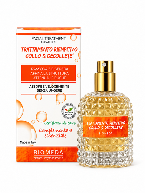 Trattamento Collo e Décolleté alla Vitamina C Bio – Illuminante e Rassodante 30 ml