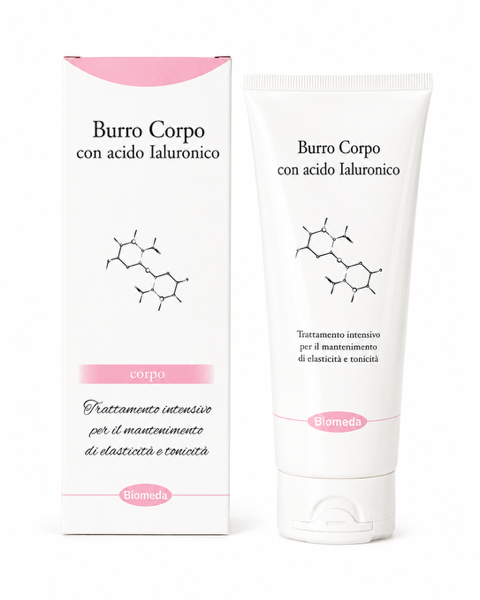 Crema Corpo all’Acido Ialuronico – Idratazione Profonda ed Elasticità della Pelle | 200 ml | biomeda