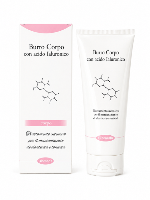 Crema Corpo all’Acido Ialuronico – Idratazione Profonda ed Elasticità della Pelle | 200 ml | biomeda