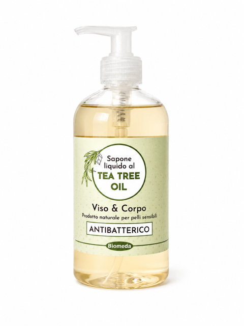 Sapone Liquido Tea Tree Biomeda – Purificante per Viso, Mani e Corpo | 500 ml