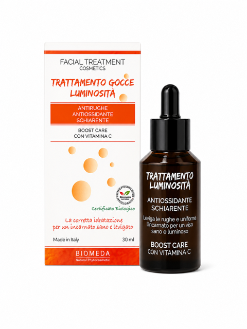 Siero Viso alla Vitamina C 30 ml – Illuminante, Antiossidante e Idratante per Tutti i Tipi di Pelle