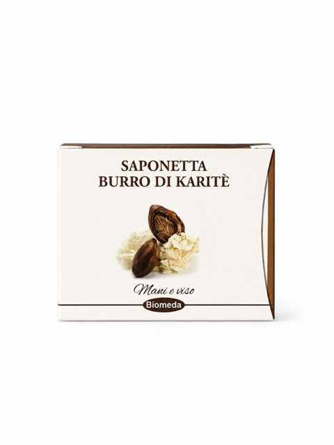 Saponetta al Burro di Karité Bio per Viso, Mani e Corpo – Nutriente e Idratante 80 g