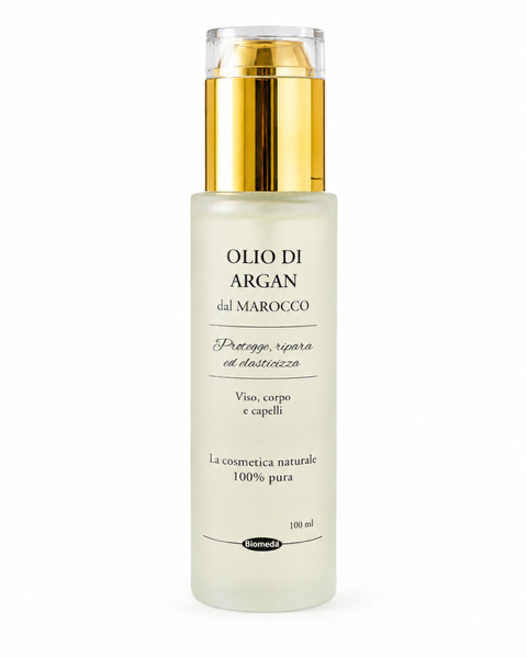 Olio di Argan Puro 100% Biomeda – Nutriente per Viso, Corpo, Capelli e Unghie | 30 ml o 100 ml