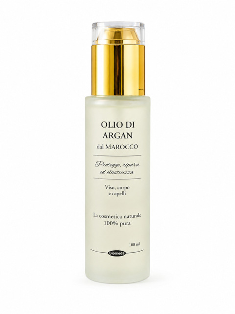 Olio di Argan Puro 100% Biomeda – Nutriente per Viso, Corpo, Capelli e Unghie | 30 ml o 100 ml