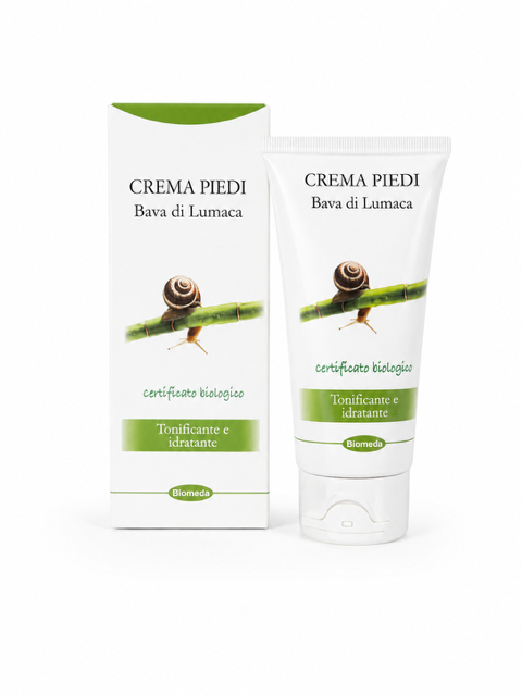 Crema Piedi alla Bava di Lumaca – Idratazione e Sollievo per Piedi Secchi | 150 ml