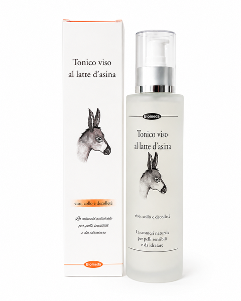 Tonico Viso al Latte d’Asina 150 ml – Idrata, Lenisce e Riequilibra la Pelle Sensibile