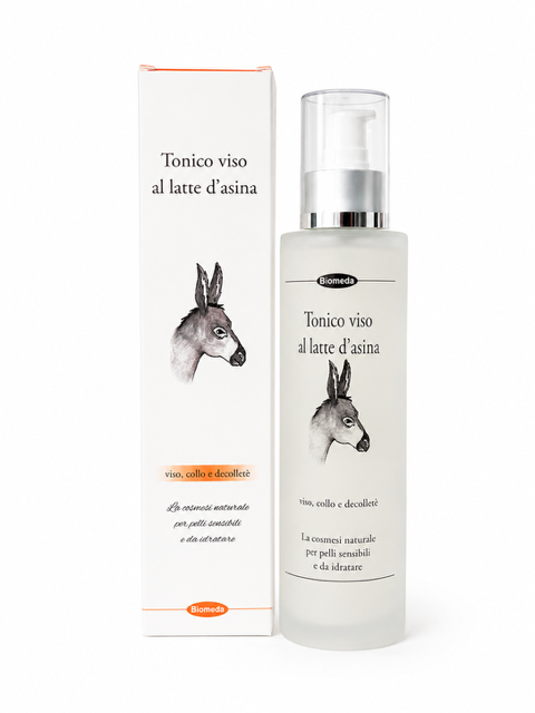 Tonico Viso al Latte d’Asina 150 ml – Idrata, Lenisce e Riequilibra la Pelle Sensibile