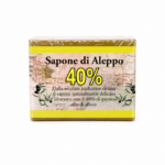 sapone di Aleppo solido con il 40% di olio di alloro, per pelli delicate e sensibili. 200 gr. | Biomeda