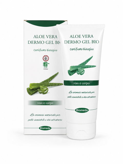 Gel Aloe Vera 99% Biomeda – Idratante e Lenitivo per Viso, Corpo e Doposole | 200 ml