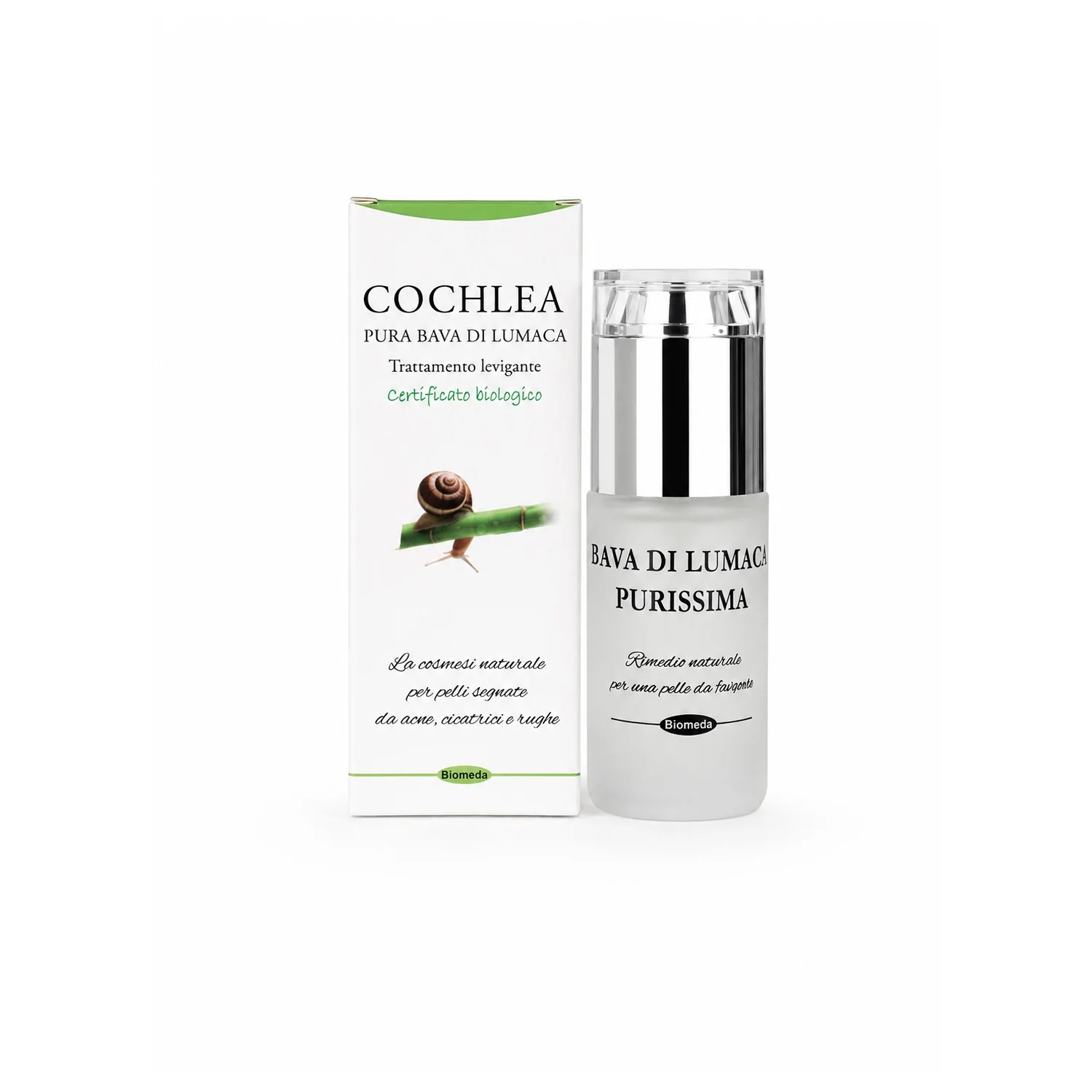 Bava di Lumaca Pura 100% Biologica – Trattamento intensivo naturale per rughe, macchie, cicatrici e pelle spenta