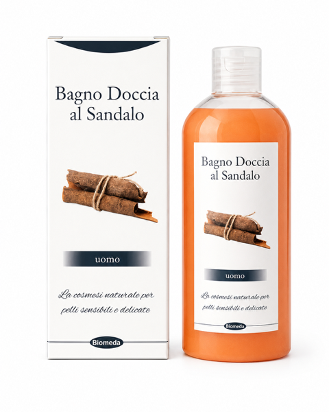 Bagnodoccia al Sandalo Biomeda – Detergente Delicato con Fragranza Legnosa | 200 ml