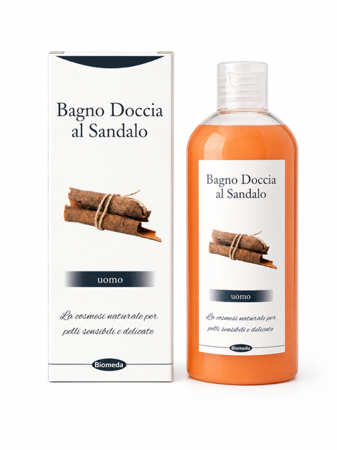 Bagnodoccia al Sandalo Biomeda – Detergente Delicato con Fragranza Legnosa | 200 ml