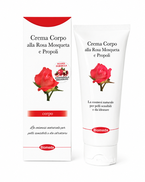 Crema Corpo alla Rosa Mosqueta Elasticizzante e Nutriente per Pelle Secca 200 ml