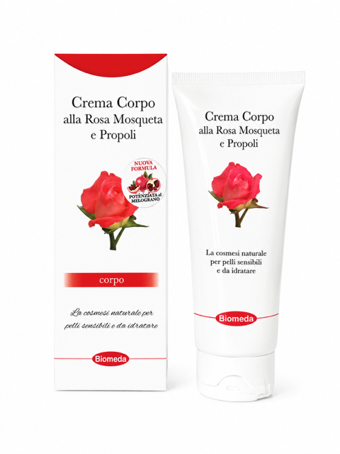 Crema Corpo alla Rosa Mosqueta Elasticizzante e Nutriente per Pelle Secca 200 ml