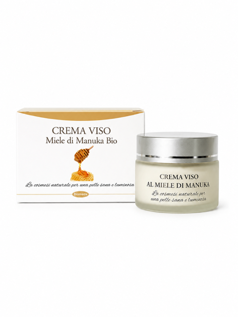 Crema Viso al Miele di Manuka Idratante e Nutriente per Pelle Secca e Sensibile 50 ml