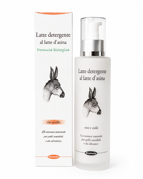 Latte Detergente al Latte d’Asina 150 ml – Detergente Delicato per Viso e Pelle Sensibile