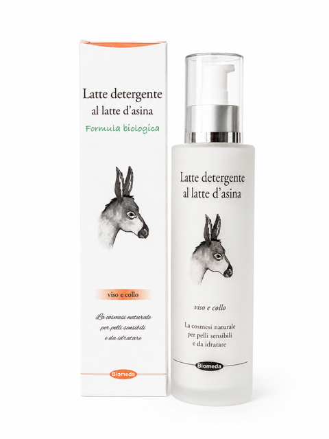 Latte Detergente al Latte d’Asina 150 ml – Detergente Delicato per Viso e Pelle Sensibile