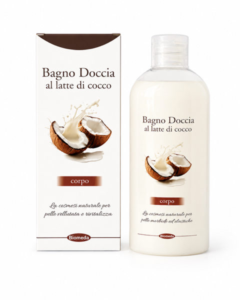 Latte Bagnodoccia al Cocco 200 ml – Detergente Delicato che Idrata e Nutre la Pelle