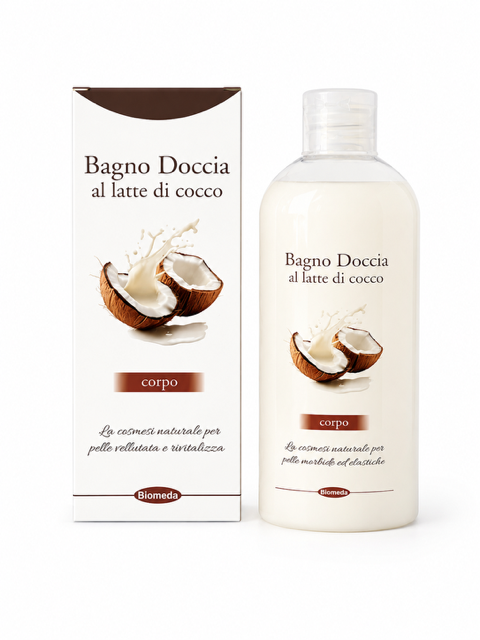 Latte Bagnodoccia al Cocco 200 ml – Detergente Delicato che Idrata e Nutre la Pelle