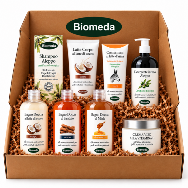 kit famiglia prodotti viso corpo capelli