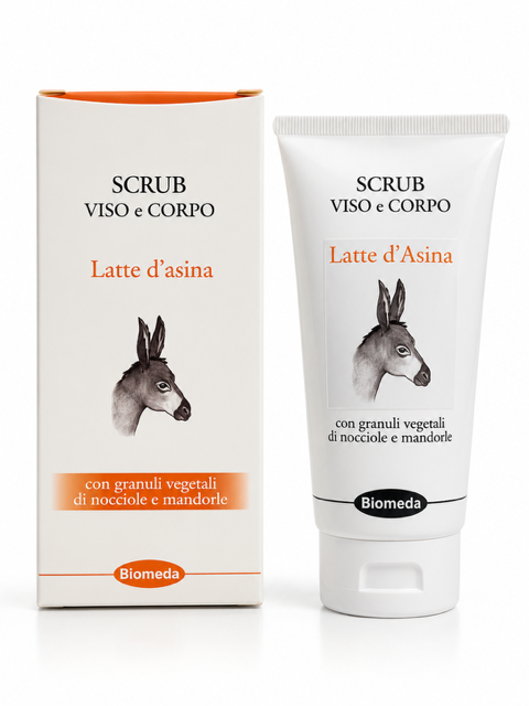 scrub viso e corpo al latte d'asina