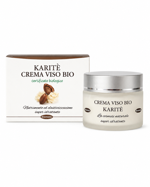 Crema Viso al Burro di Karité 50 ml – Nutriente, Idratante e Protettiva per Pelle Secca e Sensibile