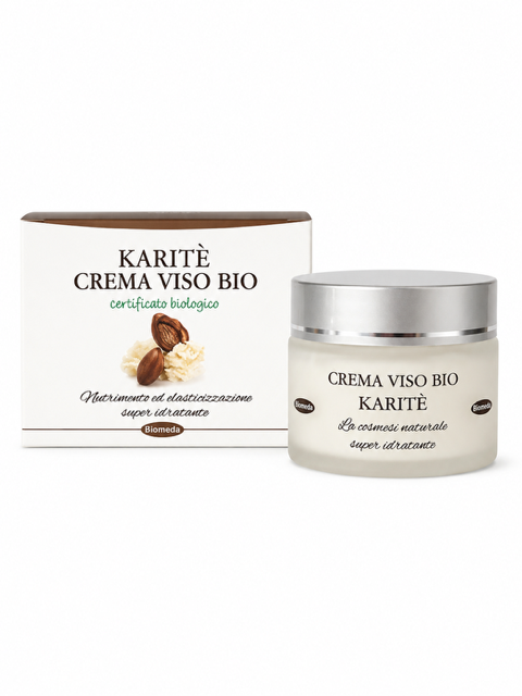 Crema Viso al Burro di Karité 50 ml – Nutriente, Idratante e Protettiva per Pelle Secca e Sensibile