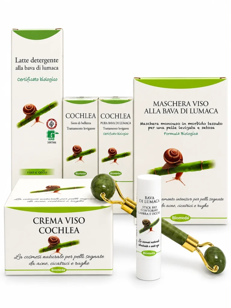 Kit Viso Bava di Lumaca – Prime Rughe, Macchie e Elasticità | 10 Prodotti