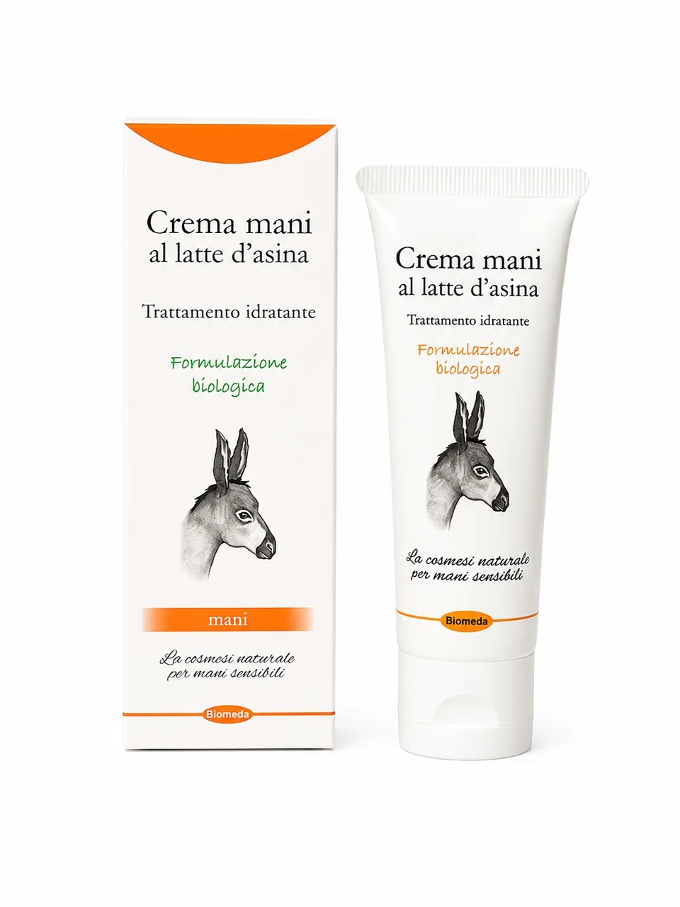 Crema Mani al Latte d’Asina 50 ml – Idrata, Lenisce e Protegge le Mani Secche e Sensibili