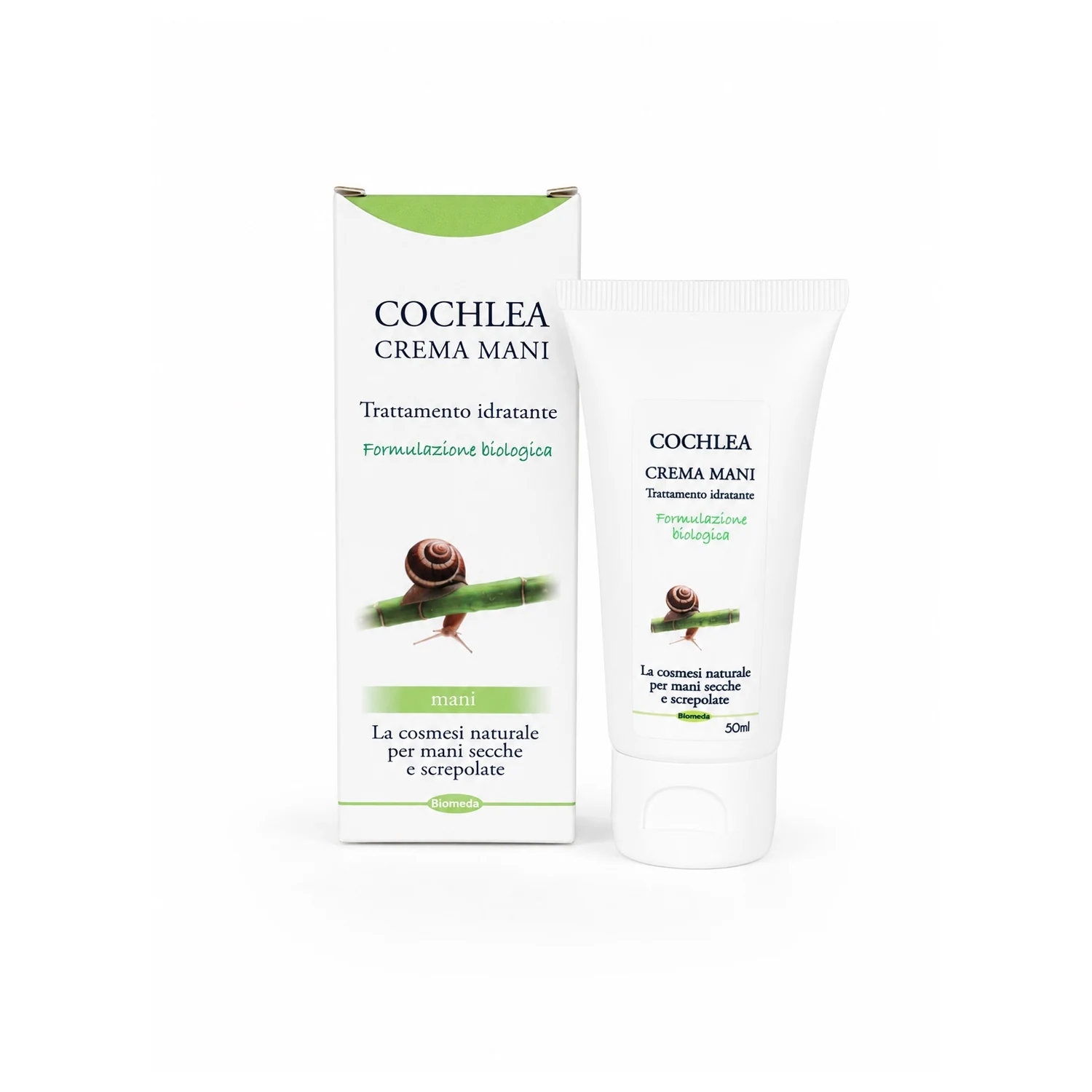 Crema Mani alla Bava di Lumaca 50 ml – Idrata, Rigenera e Protegge le Mani Secche