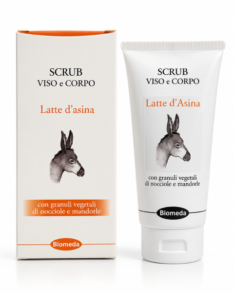 scrub viso e corpo al latte d'asina