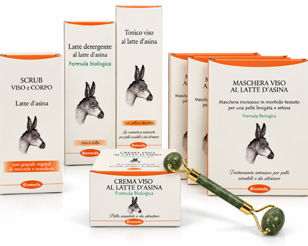 kit idratazione viso pelle sensibile con il latte d'asina