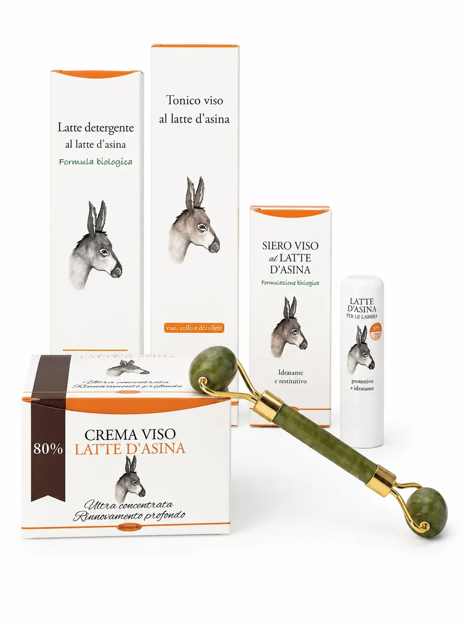 Kit Viso Latte d’Asina 80% per Pelle Matura – Routine Completa Anti-Età 6 Prodotti