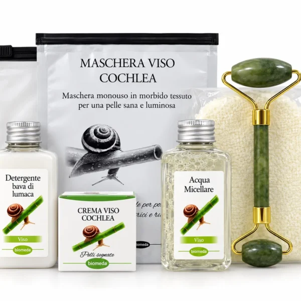 Kit Viso Bava di Lumaca – Routine Completa per Rughe, Macchie e Segni della Pelle