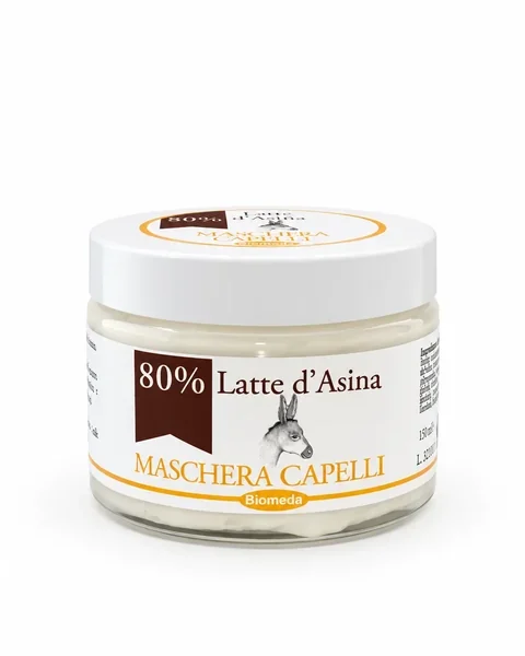 Maschera Capelli 80% Latte d’Asina – Trattamento Nutriente e Ristrutturante 150 ml
