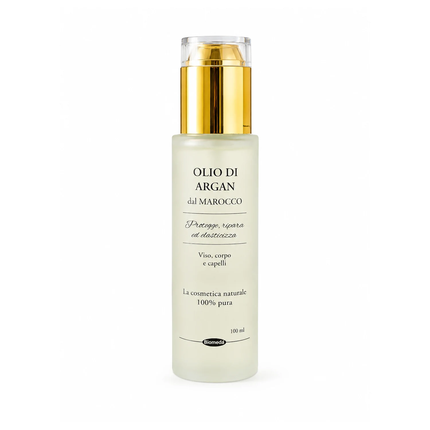 Olio di Argan Puro 100% Biomeda – Nutriente per Viso, Corpo, Capelli e Unghie | 30 ml o 100 ml