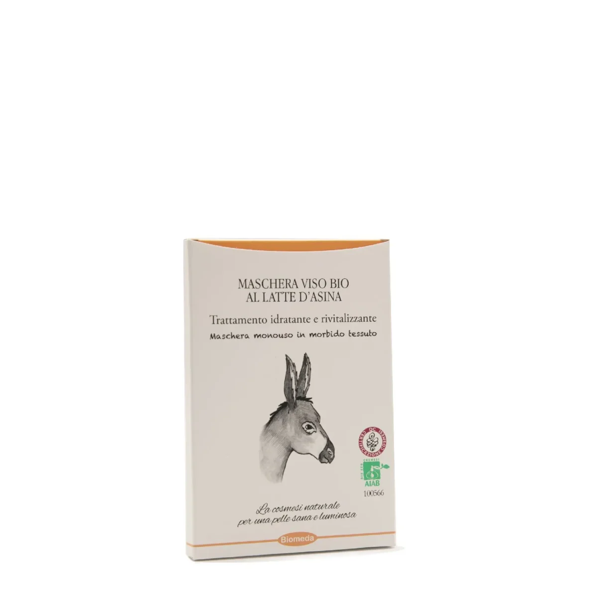Maschera viso in tessuto al latte d'asina - immagine 1